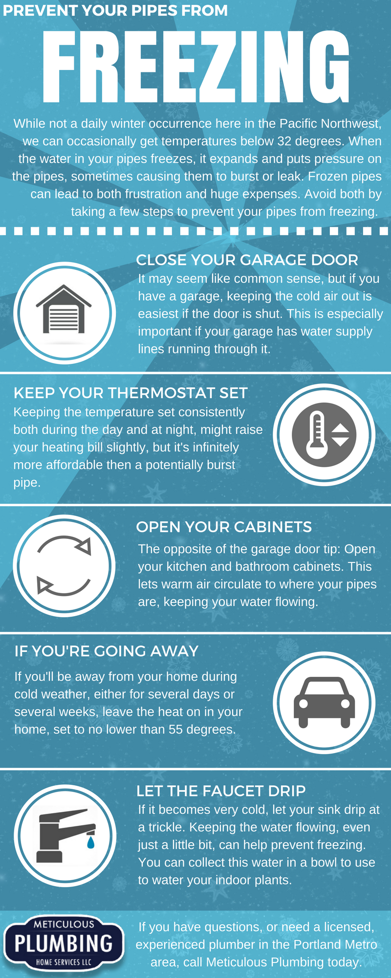 Prevent Your Pipes from Freezing. Frozen pipes issues